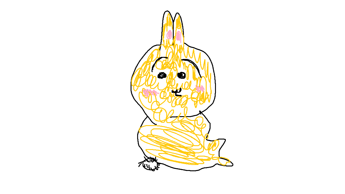 me1o__p's tweet photo. 好きすぎて描きましたどうも画伯です
＃ちいかわ ＃うさぎ ＃絵がうまい ＃好き https://t.co/6MJiRgrYn7