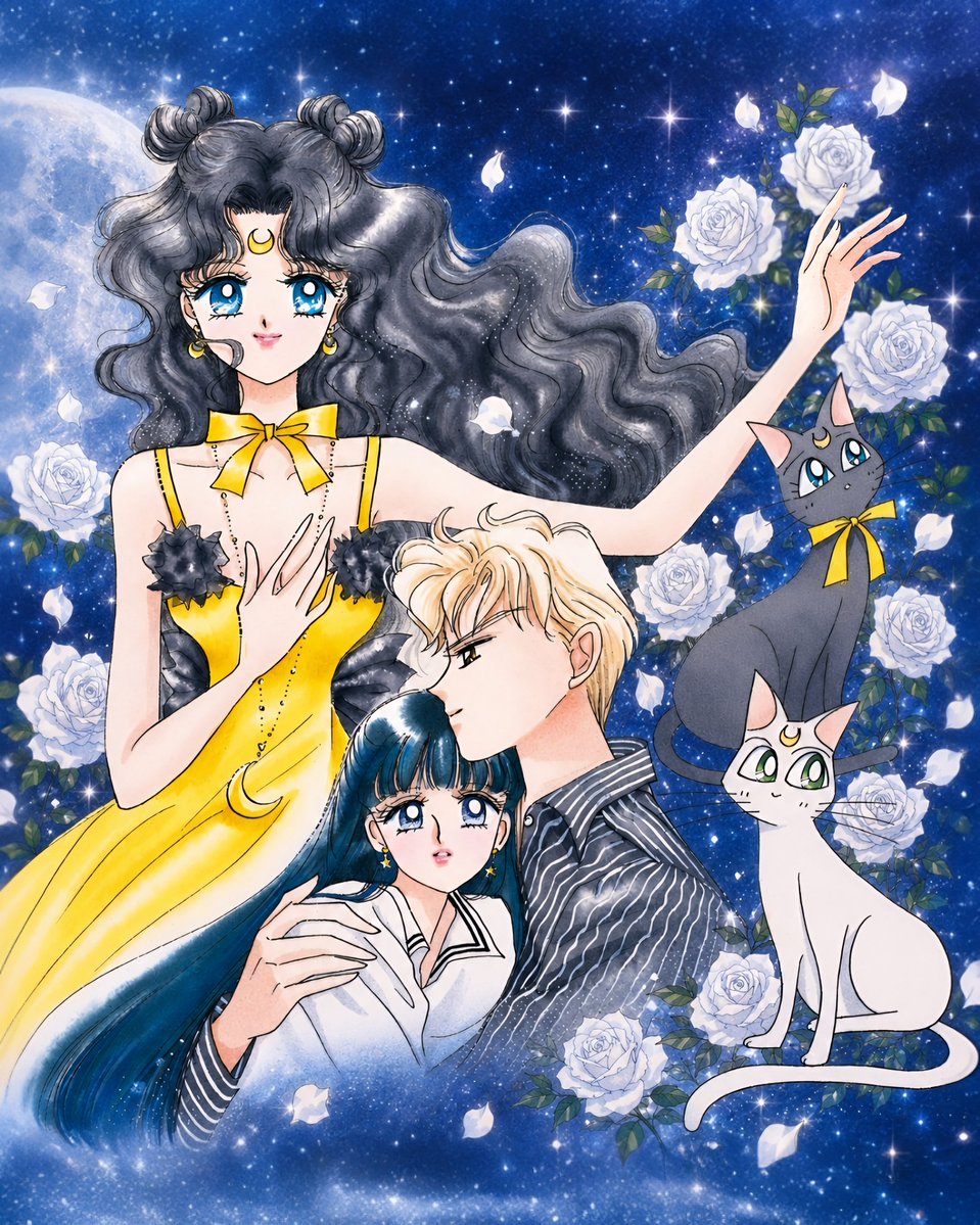 mercurius_jpg's tweet photo. "I love you, my spaceman." 🐈‍⬛👨‍🚀🌕✨️
- Manga/ Sailor Moon S the Movie: Hearts in Ice.
#luna #セーラームーン #sailormoon https://t.co/XB3iJ9XjCl