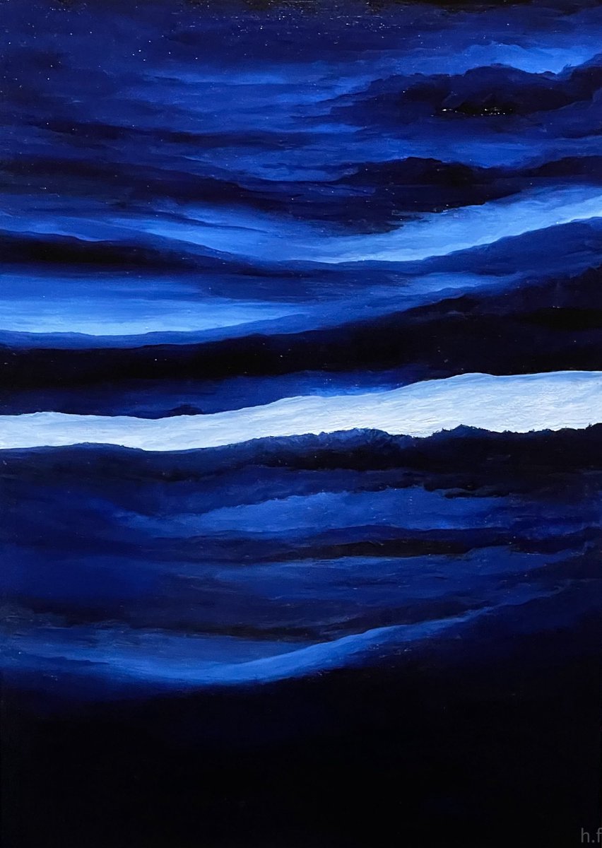 junglelandland's tweet photo. "moments musicaux,or the blue of resonance"

oil paint by my hand 

canvas pad  a3 https://t.co/UNfZlLruJ4