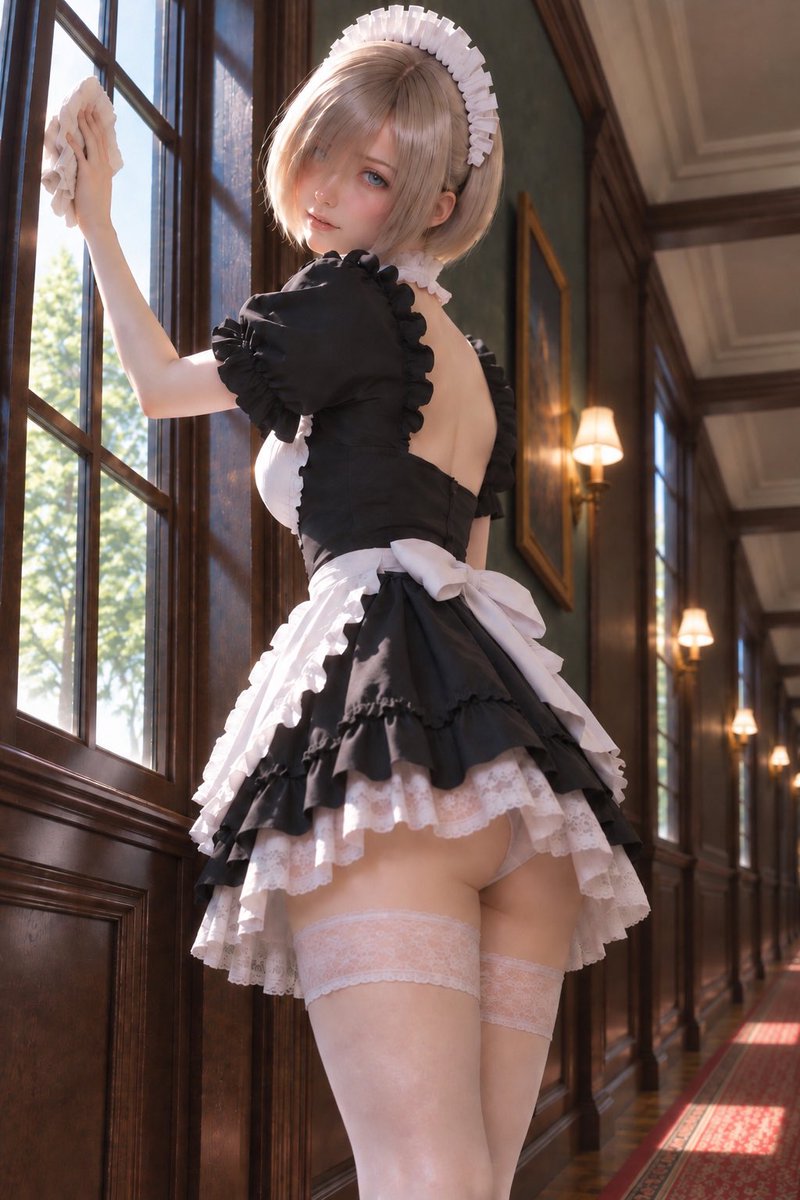 DolstJP's tweet photo. 窓掃除中の瑠姫さん

#AIart #AIgirl #AIphotography #メイド  #ai美女 https://t.co/jh7mgeDF6F