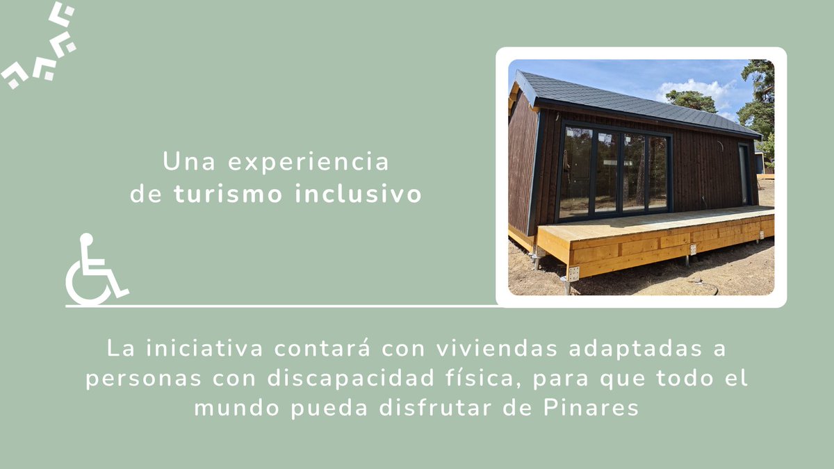 ProyectoESIRA's tweet photo. 🍃 Una de estas iniciativas es @costa_oxigeno, un proyecto de turismo sostenible y accesible en la comarca de Pinares. Diseñado para ofrecer una experiencia turística inclusiva, contará con alojamientos adaptados para personas con discapacidad física. https://t.co/2mZ5ZtWBjZ