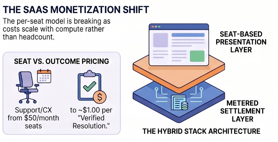 gianlucaccamo's tweet photo. This is why per-seat SaaS pricing is fracturing. Support/CX is moving from $50/month seats to ~$1 per verified resolution as automation actually starts doing the work. https://t.co/u0NZTDiJMz