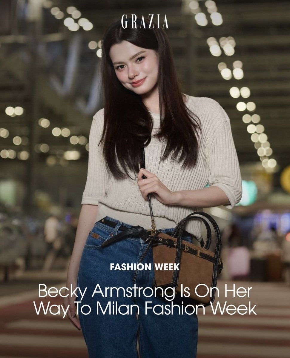 BrasilAngelsBR's tweet photo. 📸 Becky via https://t.co/GQxSXXhWty IG post 

🔗: https://t.co/eriOBSxBiz

REBECCA FLY TO MFW
#BeckyxMFWTodsSS27 #beckysangels #BeckyArmstrong #Tods #TodsSS27 #MilanFashionWeek https://t.co/BpWCi8lMQ7