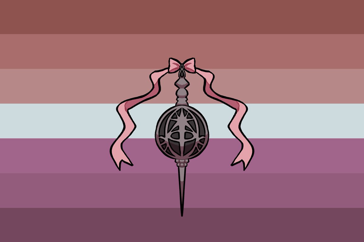 meduka_ebooks's tweet photo. Lesbian flags for magical girls https://t.co/uw8p7GUGJ9