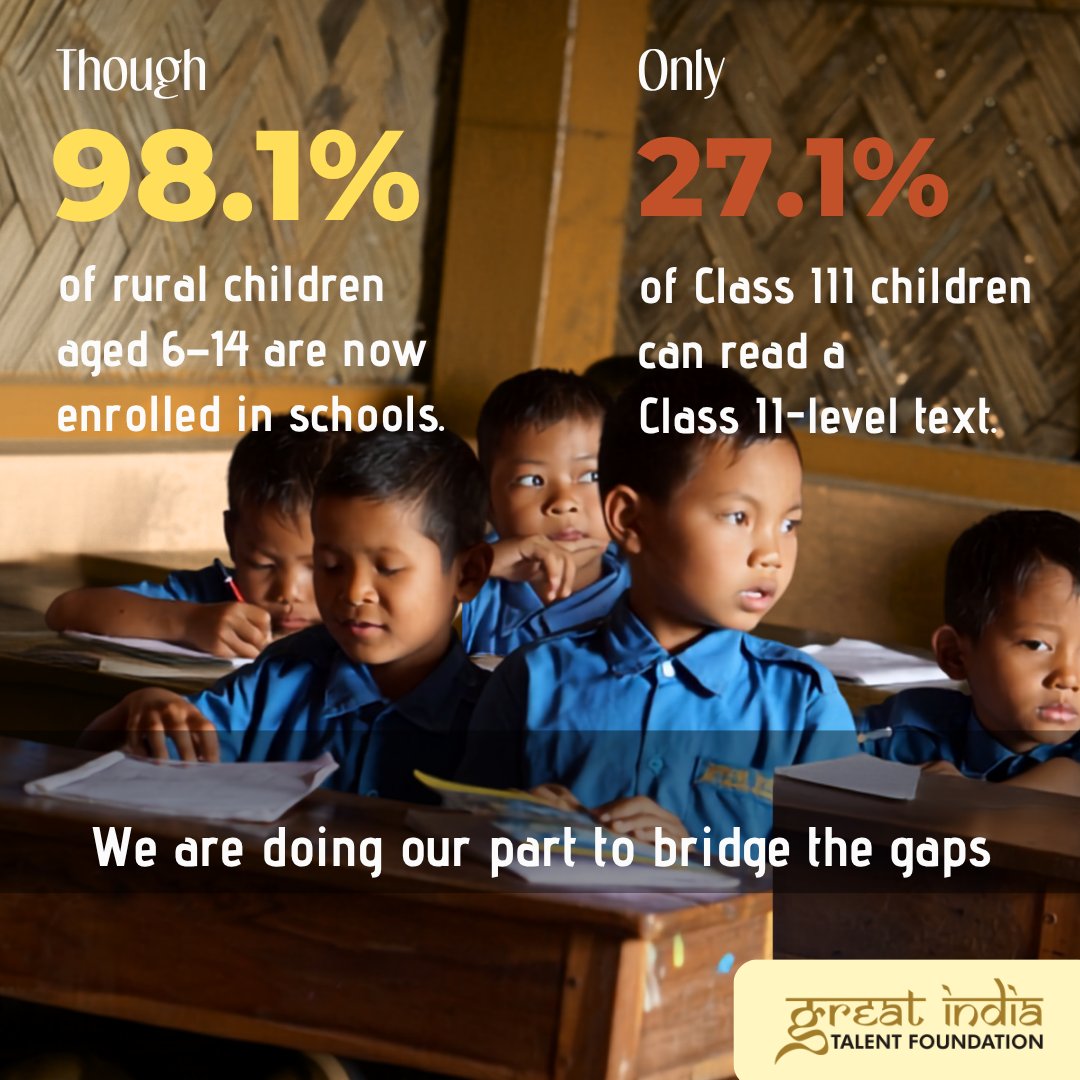 GITFOFFICIAL's tweet photo. These numbers remind us that access to education must go hand in hand with meaningful learning, foundational skills, and continued support.

At GITF, we believe every child deserves not just a place in a classroom, but the confidence and skills to learn and build a better future. https://t.co/xqt2XmQWFs