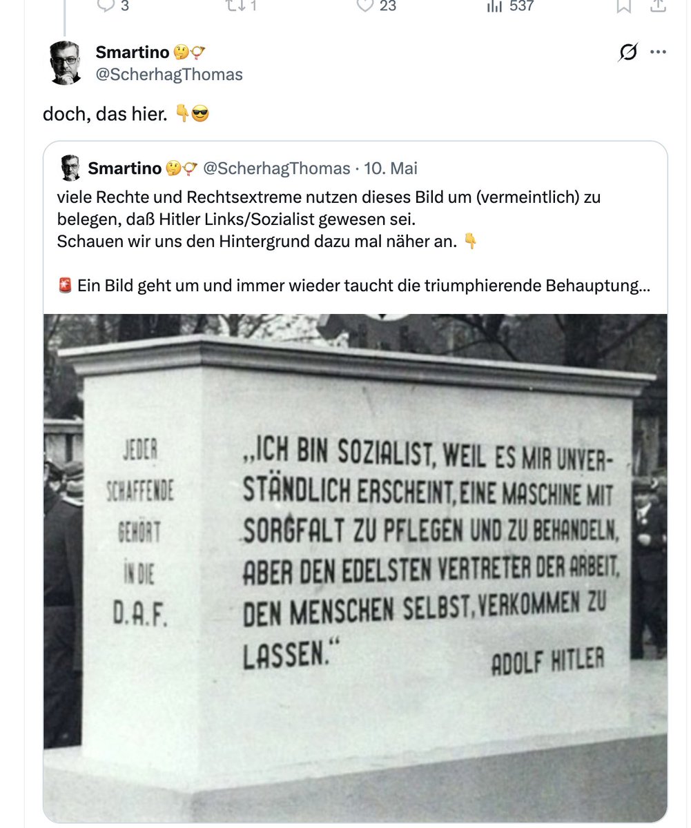 ScherhagThomas's tweet photo. Faktenallergie von Rechts am praktischen Beispiel in 3 Akten. 😎 https://t.co/3lnUW9WbvQ