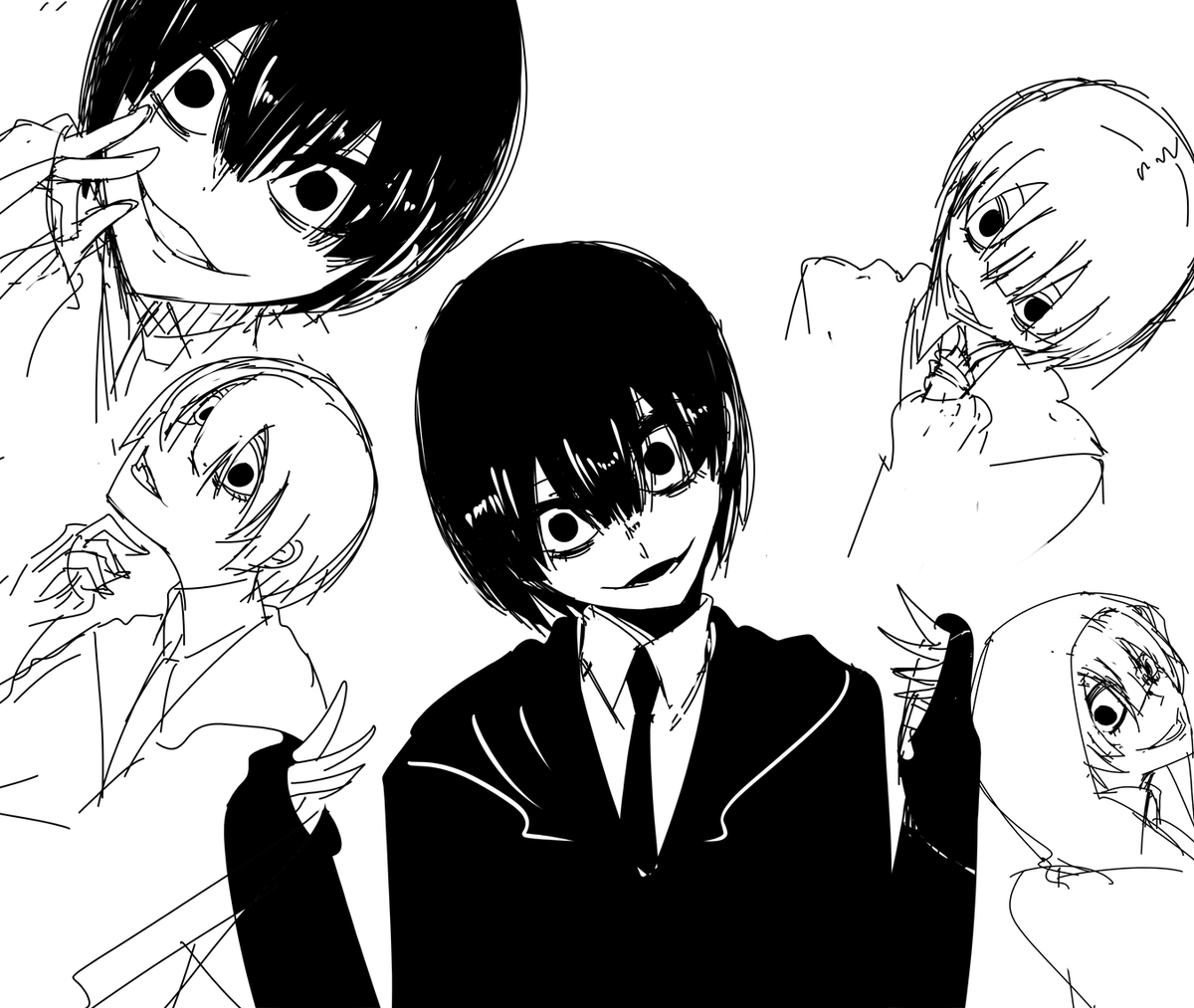 monokuroko0000's tweet photo. 常に首が曲がってる瞳孔がん開き闇深そうな後輩ちゃん。 https://t.co/VX8sqX6IUB