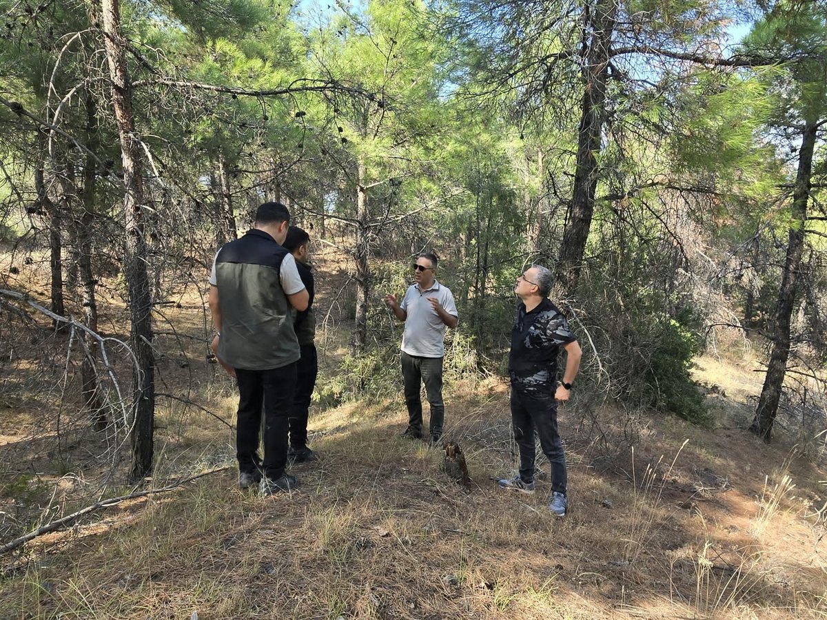 denizliobm's tweet photo. Bölge Müdürümüz Ahmet Köle ve Bölge Müdür Yardımcımız Ömer Akça, Çal Orman İşletme Müdürlüğünde yürütülen ormancılık çalışmalarını yerinde inceledi. https://t.co/ANPLleRFJO