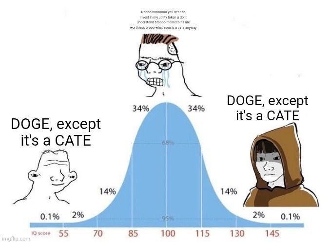 poor1Goat_'s tweet photo. What happens if CATE flips DOGE?

What happens when you spent 5 years searching for the “next DOGE” only to fade the most relentless community sitting right in front of you for months? https://t.co/XNeGg57PmI