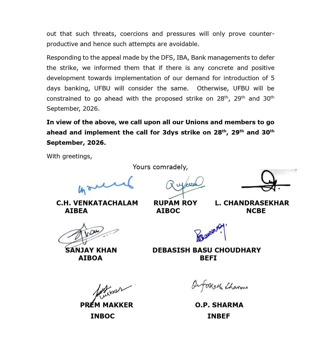 ncbeofficial's tweet photo. Conciliation meeting held today No positive response from IBA and DFS Strike stands – go ahead https://t.co/KUyyV6QRja