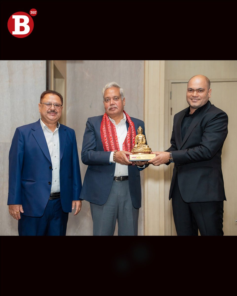 b360nepal's tweet photo. Nepal-India Chamber of Commerce and Industry held a farewell reception on Monday in Kathmandu to honour Naveen Srivastava, the outgoing Indian ambassador to Nepal and patron of NICCI.
#Business360magazine #UpdatewithBusiness360 #Business360 #b360 -
https://t.co/NU8C8X7ozB https://t.co/9OsH3LTdCK