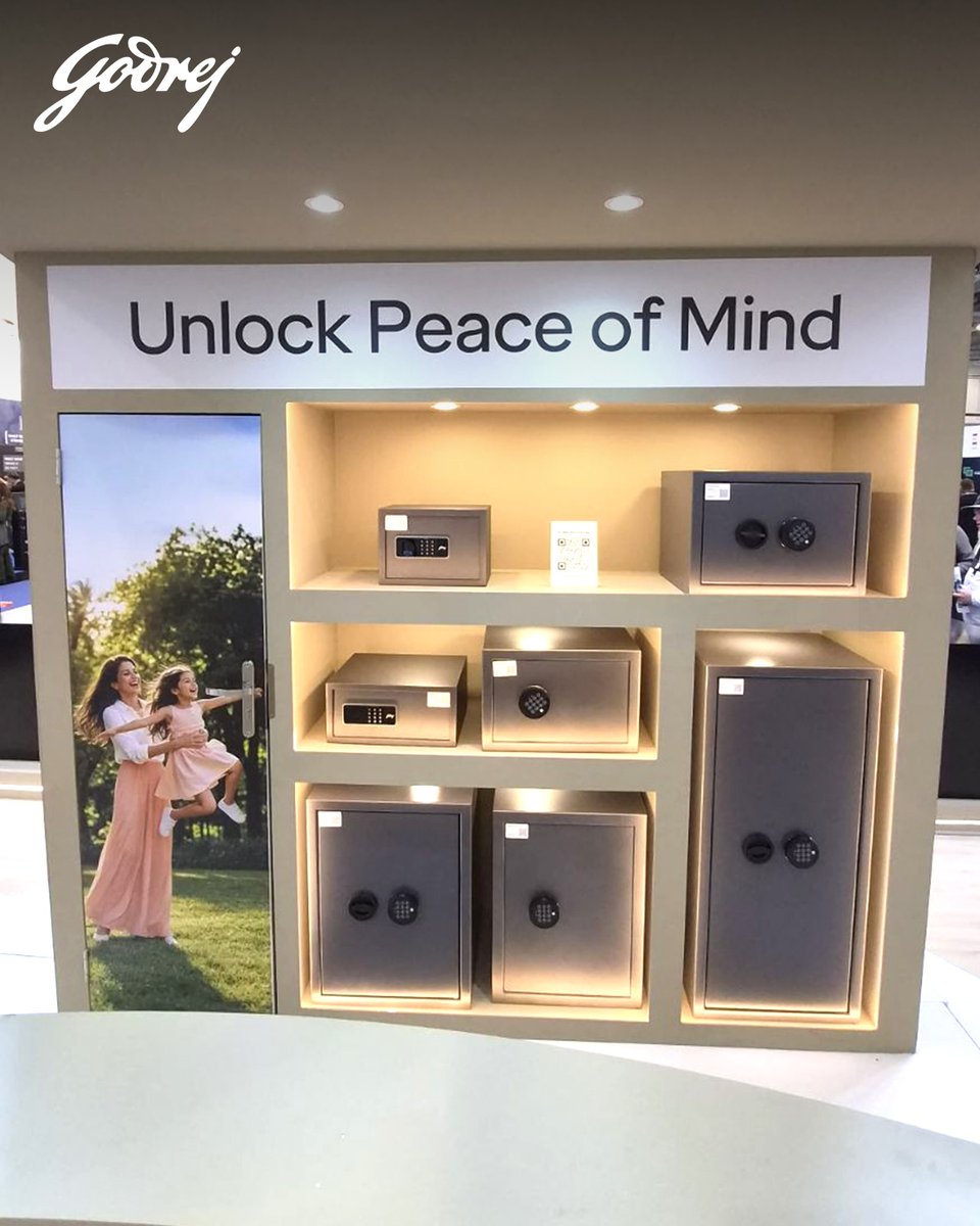 godrejsecure's tweet photo. Straight from Messe Germany: Bringing smarter security to the global stage. Our smart lockers combine intelligent technology with thoughtful design to protect what matters most. Swipe through to discover innovation in action. 

#securityessen #securityessen2026 https://t.co/z59Hv6E8Pw