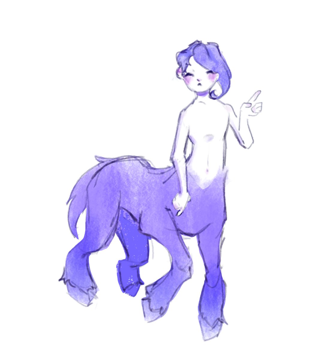 dyvocrow's tweet photo. the world's smallest centaur #omori https://t.co/ZMLuUrq3oD