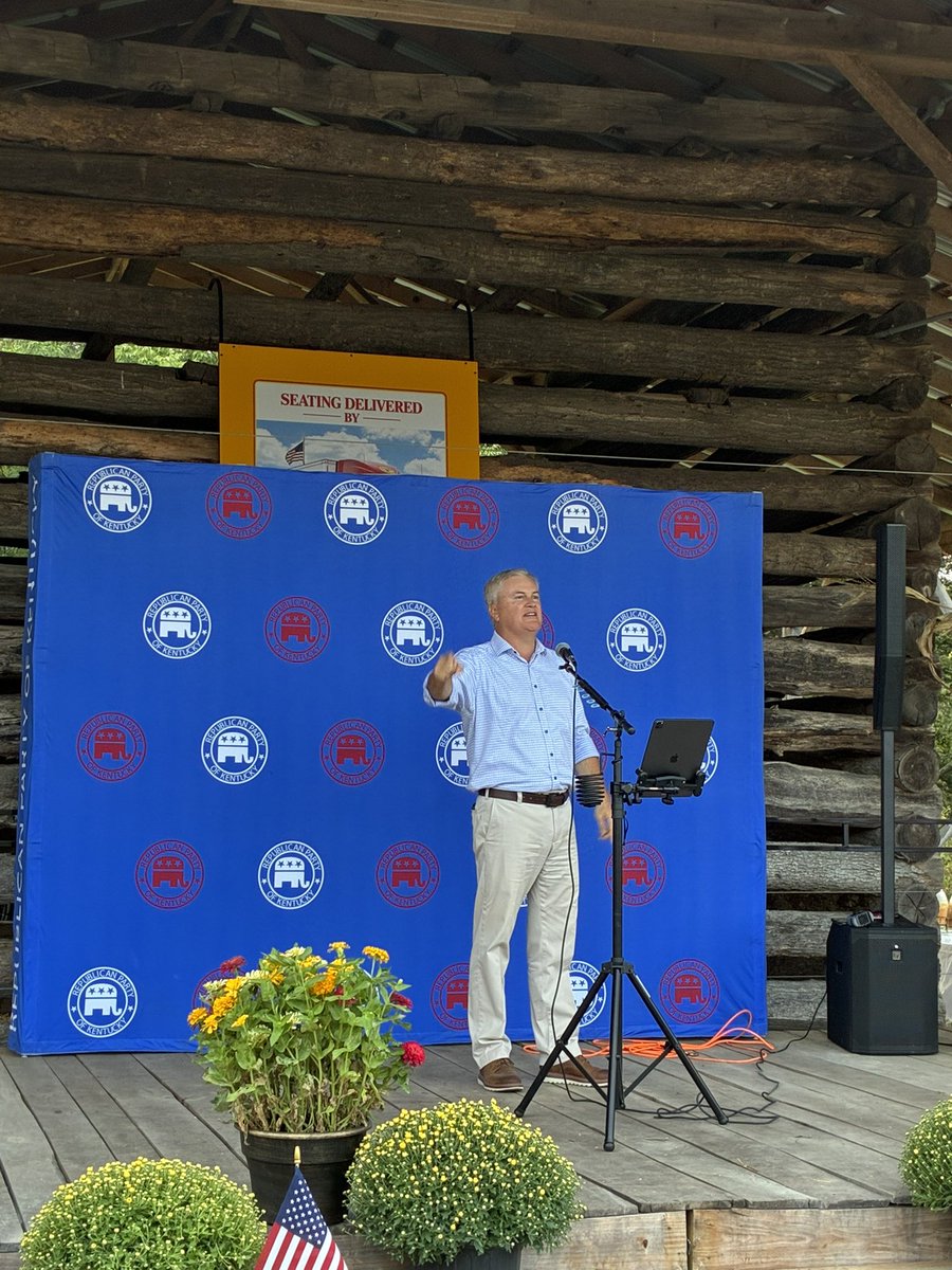 maxwellwise's tweet photo. Hats off to Sarge Pollock & the KY House of Representatives for a tremendous GOP Barnstormer event in Taylor Co at the Homeplace on Green River to raise money for the House caucus elections. Huge regional turnout.

Thank you to all of the House & Senate members and attendees who traveled to Taylor Co. It was an honor to take the stage & speak & to hear from KY’s next GOP Gov, @JamesComer