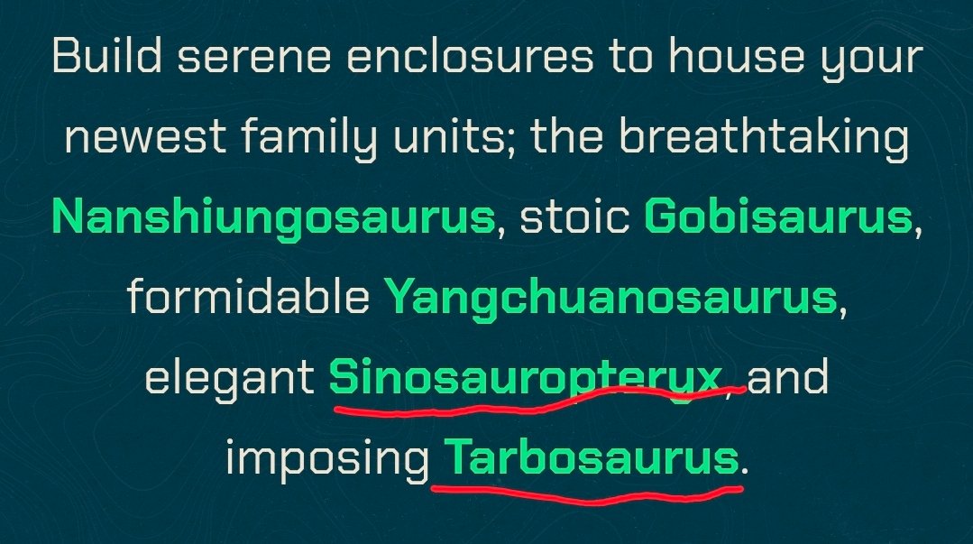 DeviljWheat's tweet photo. No thanks.

There's not even anything unique in this pack like Deinosuchus that warrants this price hike. But, yet people will eat this up. That's the new standard $15 for only 60% new content. https://t.co/KVm280cQ90