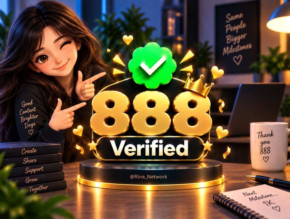 Rina_network's tweet photo. If you need 888 active verified followers ⁉️ 

You just say 🫵 Blue 💙🔁

I will bosst your account 👥🔔 https://t.co/6MjHeSNHYG