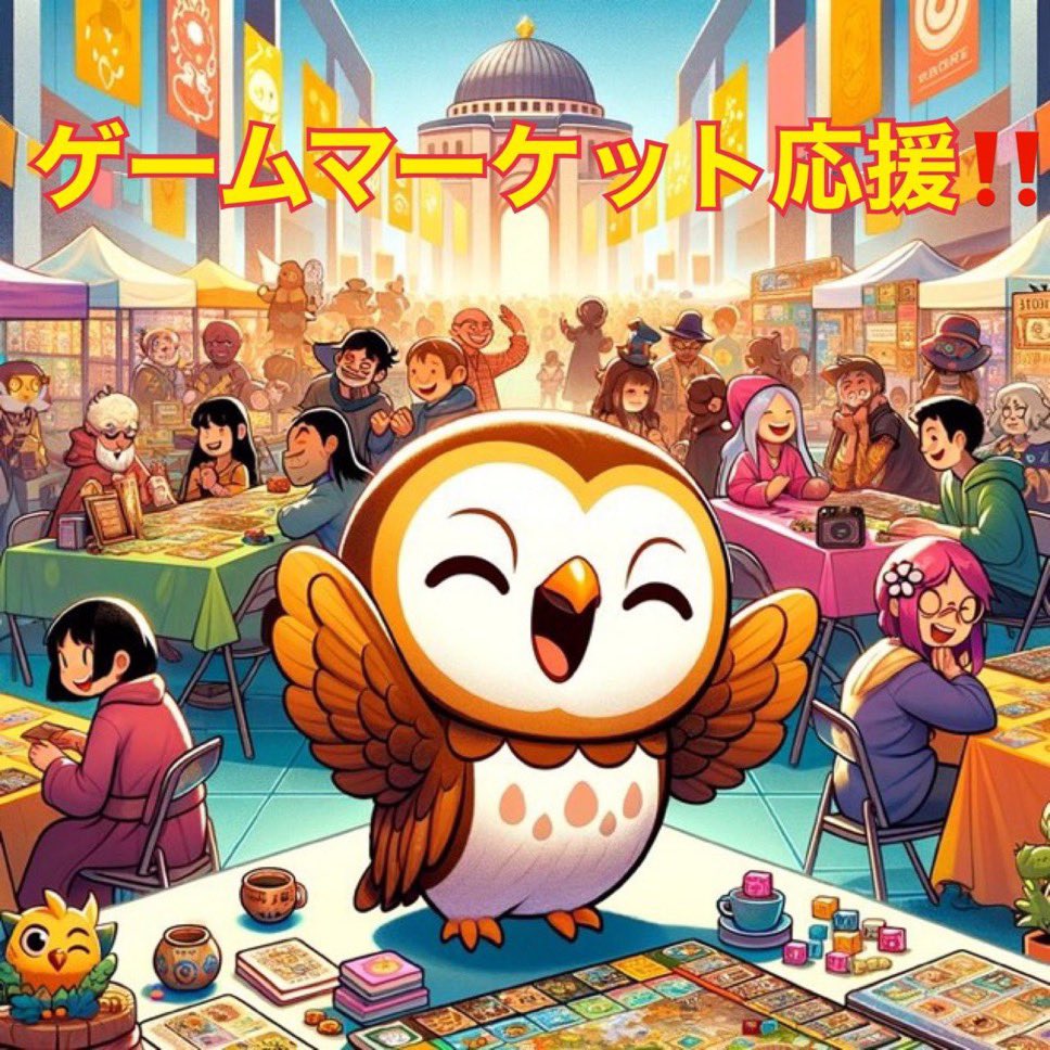 y1Oop6xPNlMyn25's tweet photo. #ゲームマーケット2026秋
素敵なボドゲを応援したい📣😆

ゲームマーケットでオススメのゲームを教えてください‼️✨️

自薦他薦は問いません🍁🍂
コメント頂いた作品には、可能な限り応援リポストやコメントをさせて頂きます😊✨️

お気軽によろしくお願いいたします🦉🍀
 #ゲムマ応援
 #拡散希望 https://t.co/3rETW1MXjN