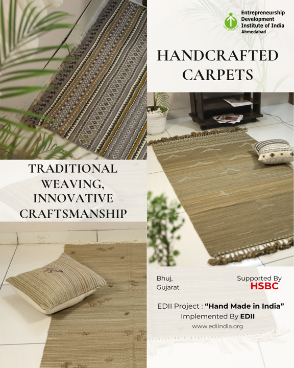 edii_sro's tweet photo. Traditional Weave, Contemporary Appeal
HMI’s handcrafted carpets blend traditional weaving with contemporary designs, inspired by Kutch’s salt-white landscapes, earthy dunes and warm desert sunsets.
#HandMadeInIndia #HMI #ediiahmedabad #ediisro #HandcraftedCarpets #edii https://t.co/FU6lG9aw2V