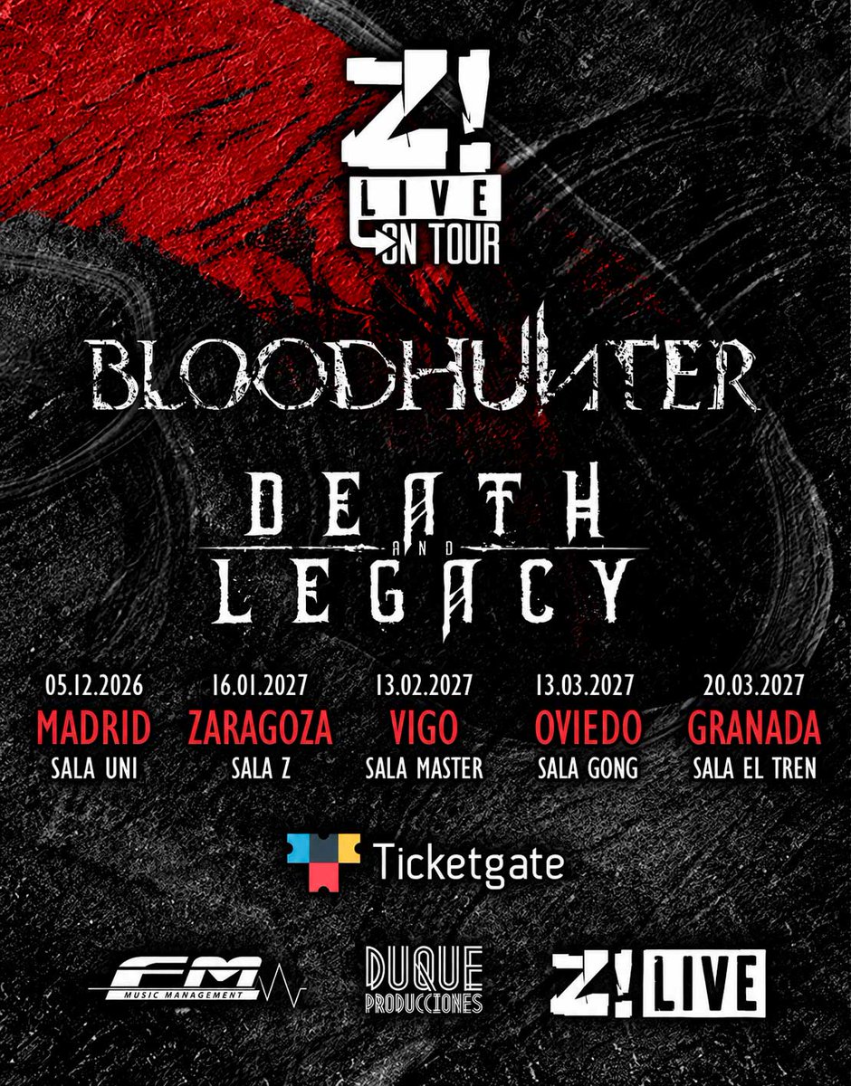 WebMetalExtremo's tweet photo. Bloodhunter y Death &amp; Legacy anuncian una gira conjunta por cinco ciudades españolas https://t.co/7N70WfcyZt https://t.co/OvFtUl4ug5