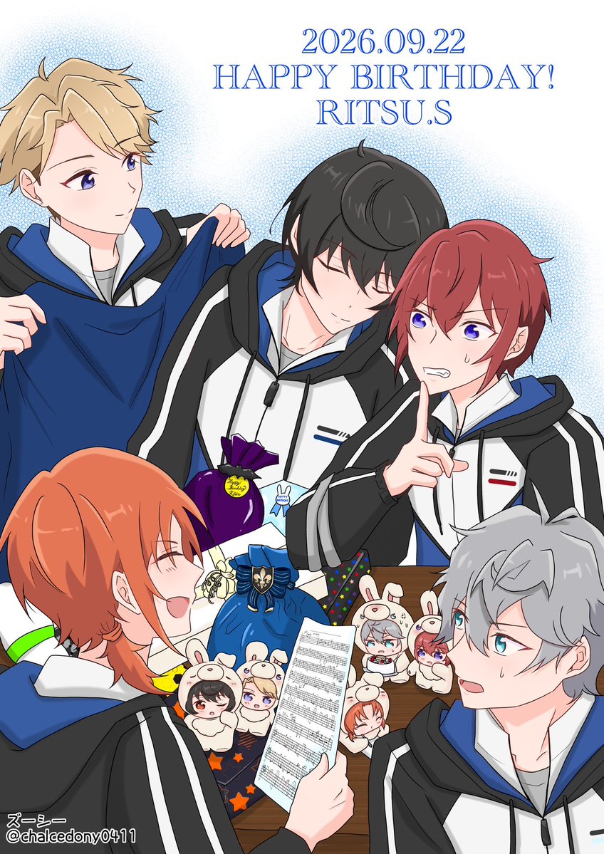 chalcedony0411's tweet photo. 💙⚜️💙おめでとうー💙⚜️💙

実は起きてる💙と
気づいてる🧡💛と
気づいてない🩵❤️ https://t.co/RmYP4K01Z7
