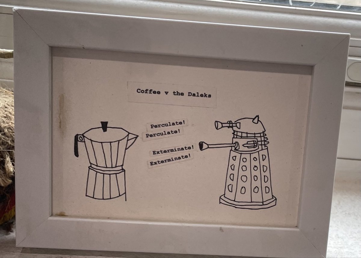 MichaelJPugh1's tweet photo. Found this at the weekend at a coffee place in West Sussex #doctorwho https://t.co/3cCoZdkvb2