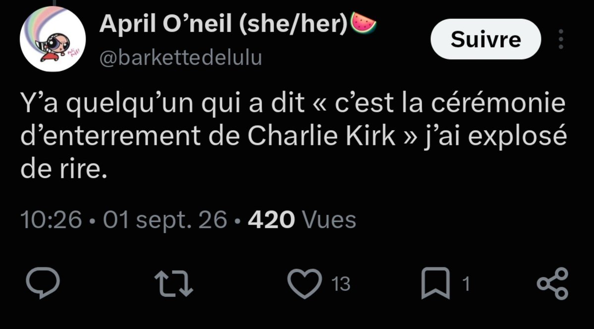 JesuisShadowBan's tweet photo. @barkettedelulu Donc la tu rigoles et t'es content de la mort d’un boug qui certes était une merde mais n'a jamais fait de mal a quelqu'un par contre tu défends un FILS DE PUTE qui a planifié la mort de centaines d'innocent ?
Tu mérites d'aller a taule https://t.co/ztq7HHrwBw