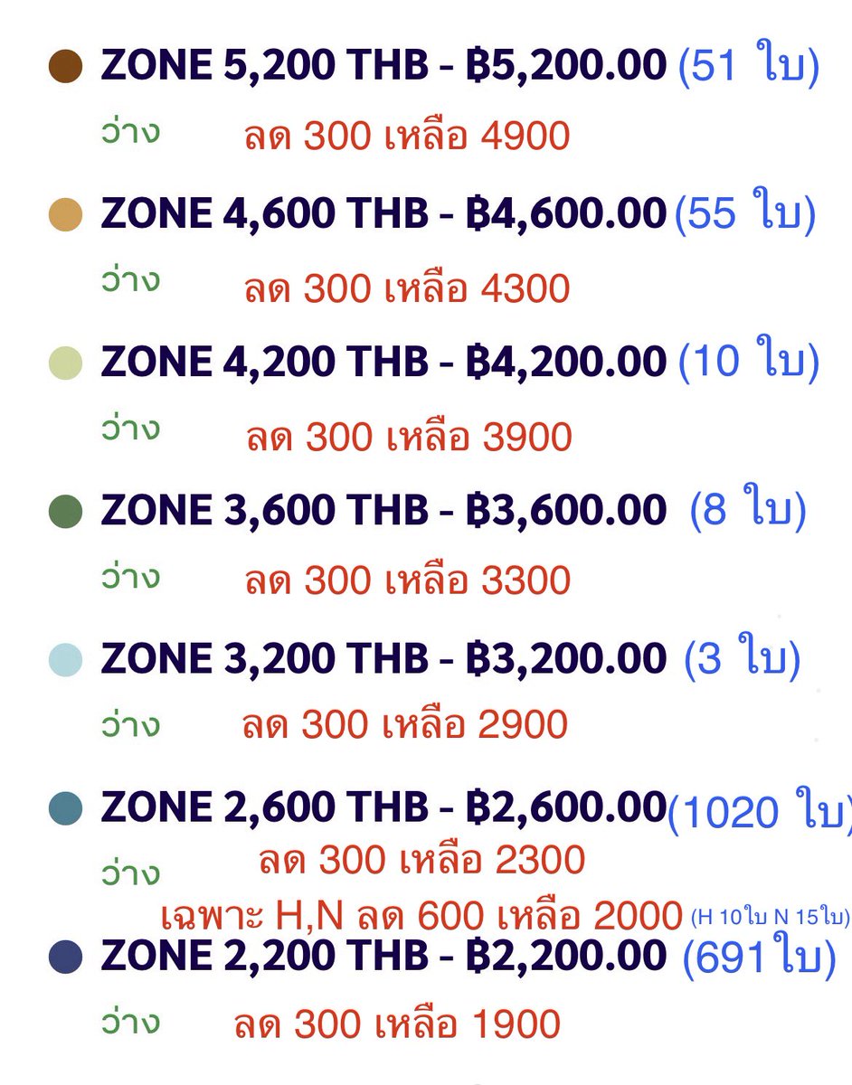 un_sensermy's tweet photo. แจกพิกัดส่วนลด จากเอลิสใจดี

ตอนนี้บัตรเหลือทั้งหมด 1837 ใบ

@Koyjaijaa แจกส่วนลด 600 เฉพาะ H,N
(ถึง 23 กย 23:00) เหลือ25ใบสุดท้าย

@meemi9999 แจกส่วนลด 300 ทุกโซนยกเว้น H,N
(ถึง 23 กย 23:00)

@phukthieng แจกส่วนลด 300 ทุกโซน
(ถึง 26 กย)

#ATLASRisingUpConcert #ATLAS_TH #ATLASth https://t.co/7Q1WGvGk1S