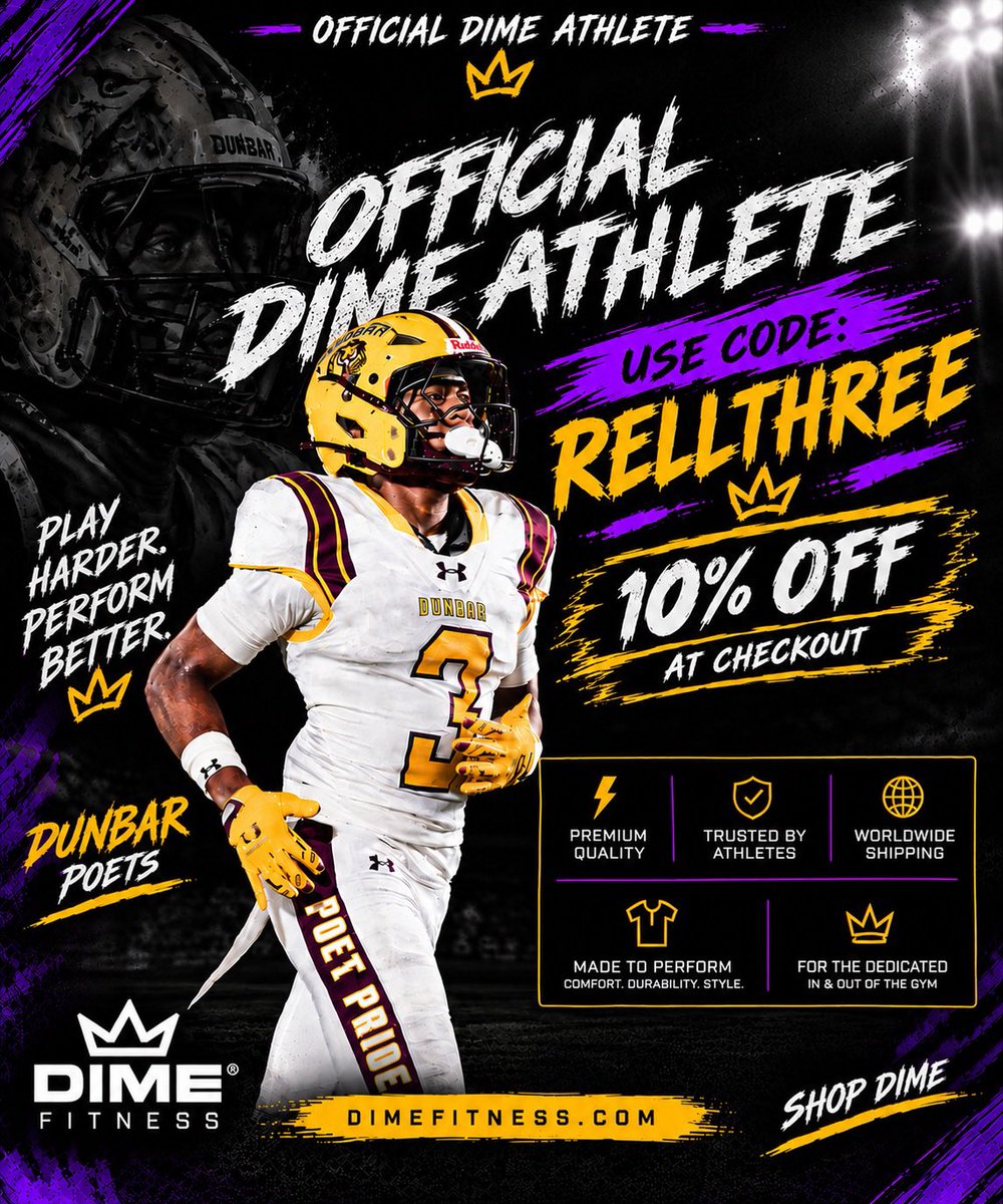 PharrellWilson_'s tweet photo. Official DIME Athlete 🏆Built different. Work hard. Stay DIME.
Tap in with DIME FITNESS and USE CODE: RELLTHREE 
@DimeFitt 
#DimeFitness #Paidpartnership #Dunbar #BuiltDifferent https://t.co/a2DSoX51Tn