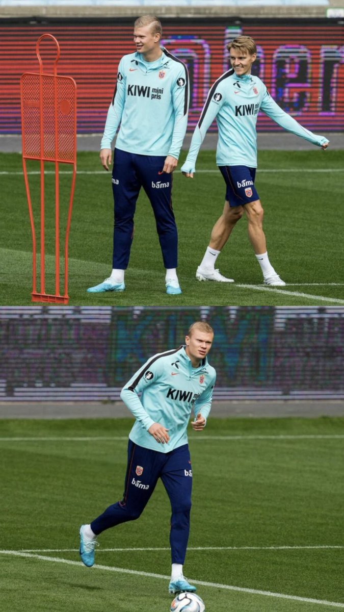 Brautcin's tweet photo. Seleção da Noruega em treinamento! Quinta feia tem 🇳🇴 Noruega x Dinamarca 🇩🇰 . Transmissão pelo Disney+ as 15:45 horário de Brasília. https://t.co/ahKy8TWlz1