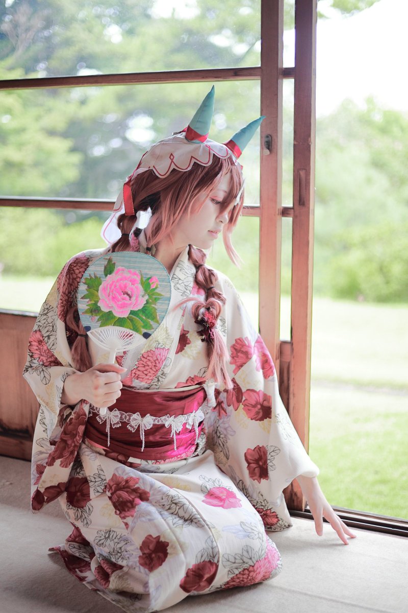 Evangeleeen's tweet photo. Cosplay ウマ娘/スティルインラブ
Still in Love　※捏造

　　　　　　納涼🎐

　　📸→ @PokersonT さん

#アコスタ松戸
#umamusume #umamusumecosplay https://t.co/Tqyqi3shgB