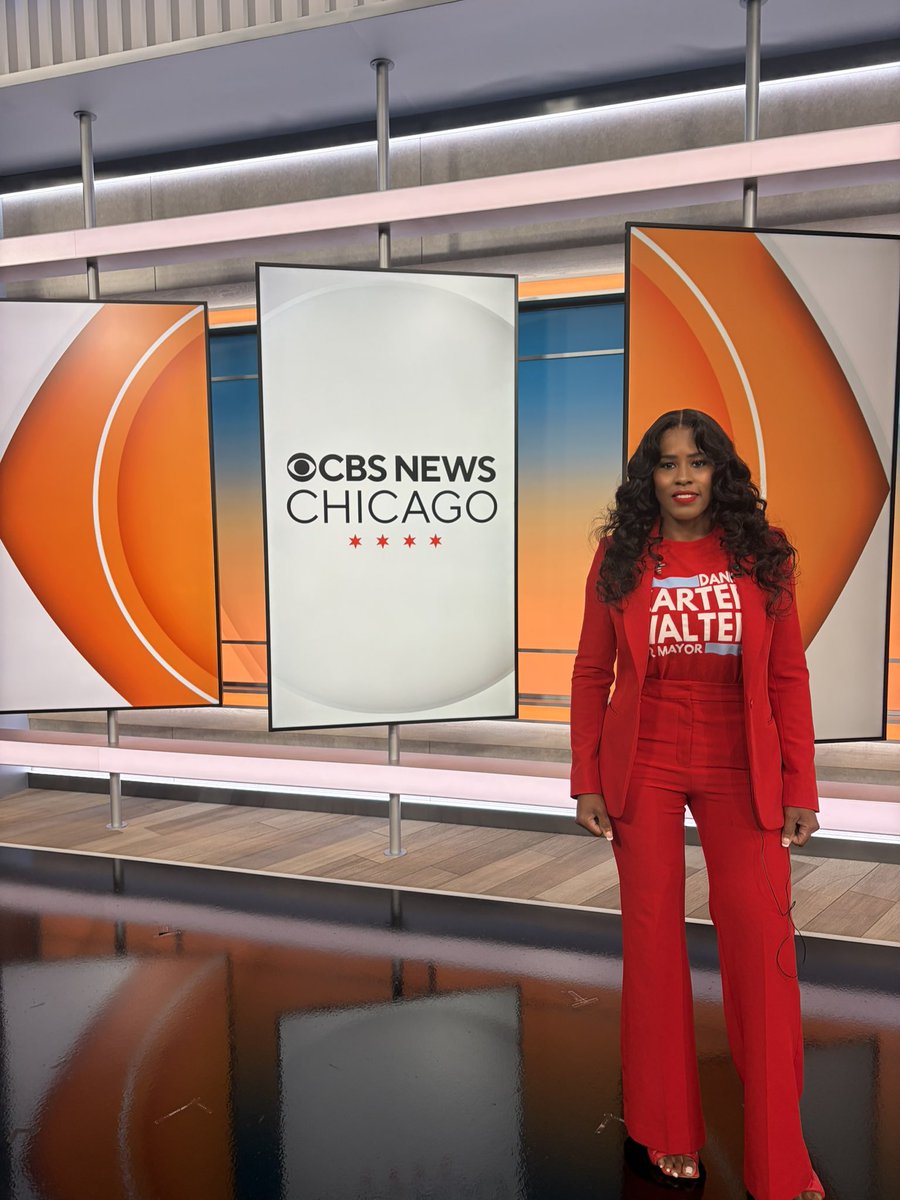 FlipChicagoRed's tweet photo. 🎬 THAT’S A WRAP!

CFR VP and 2027 Chicago mayoral candidate Danielle Carter-Walters just wrapped up her morning appearance on CBS News Chicago! 📺

A special thank you to Dana Kozlov for sitting down with Danielle for the interview and giving her the opportunity to speak with Chicago this morning.

Thank you to everyone who tuned in — Chicago Flips Red was in the building! 🇺🇸

More to come. Stay tuned. 👀

https://t.co/NSOZGGEMsu

#ChicagoFlipsRed #DanielleCarterWalters #CBSChicago #Chicago2027