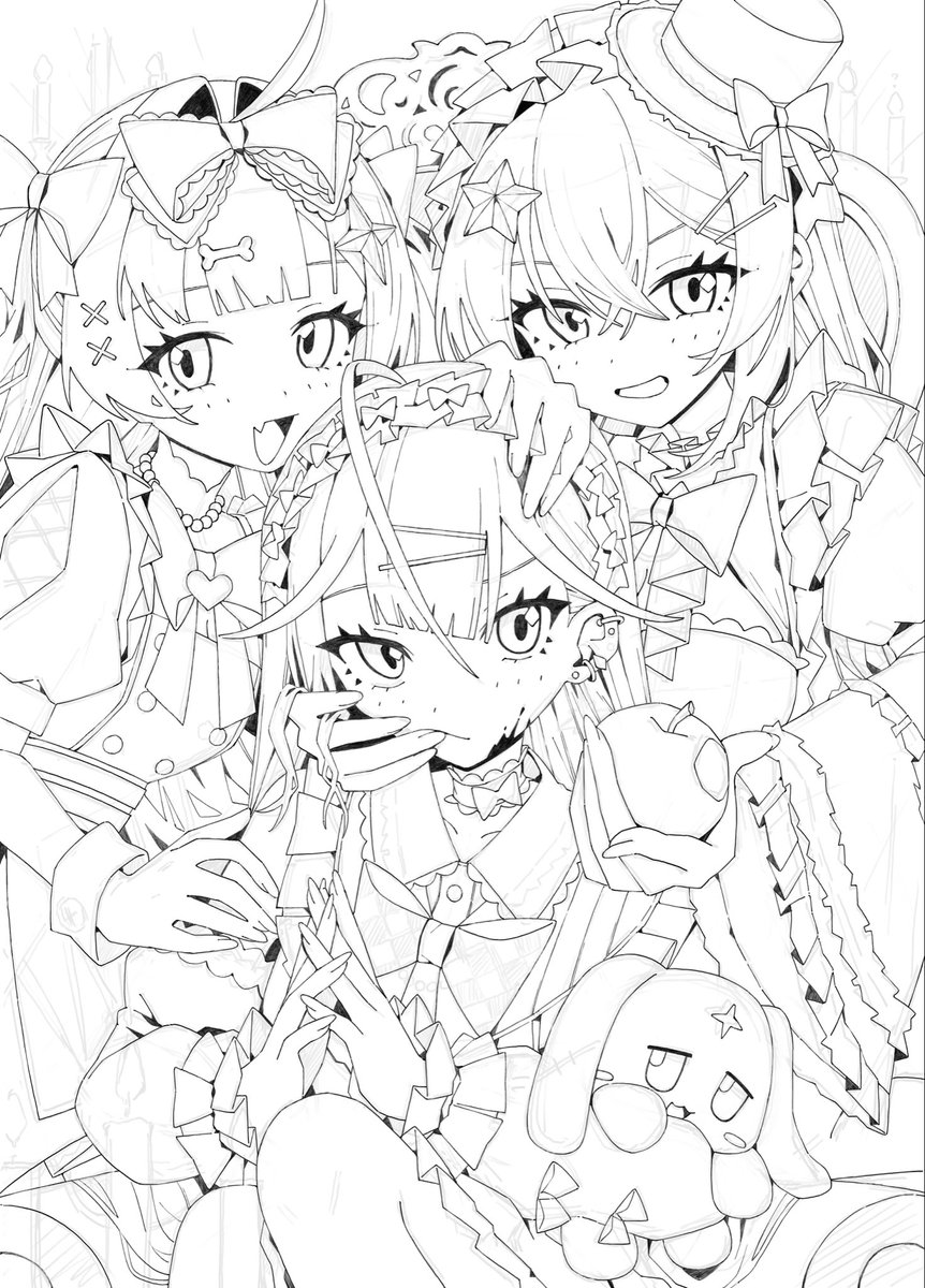 PiPiPi_inc_'s tweet photo. 線画おわらん https://t.co/D0vnhXuGpg