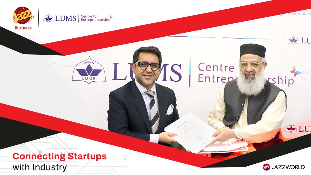 JazzBusiness's tweet photo. Jazz Business partners with LUMS Centre for Entrepreneurship (LCE) to support Pakistan’s startup ecosystem. LCE will shortlist ideas for Jazz Business to evaluate for potential integration with its technology foundation.

#JazzBusiness #LUMS https://t.co/0qQlxxYy1I