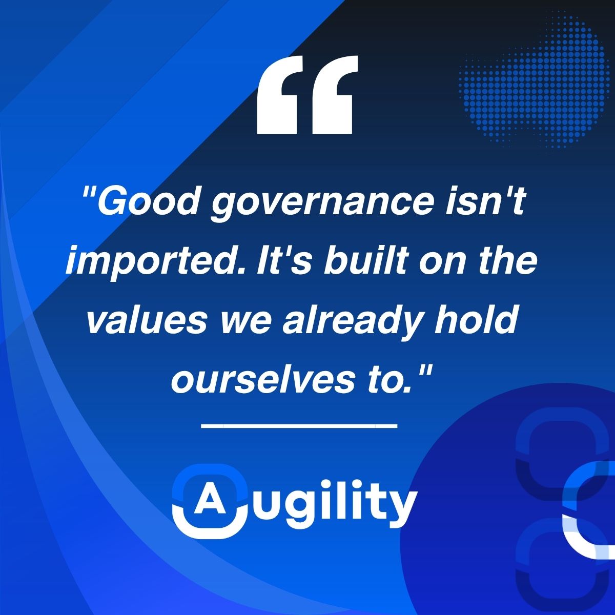 augilityGRC's tweet photo. Good governance isn't imported. It's built on the values we already hold ourselves to. Happy Heritage Day. https://t.co/Xv1O3tOwxL