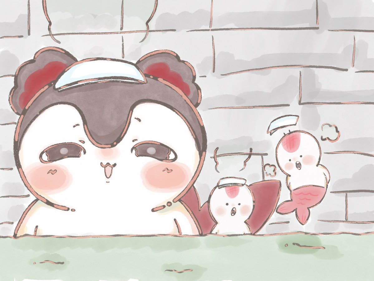 chii_201012's tweet photo. 銭湯（セイレーン）と人魚でーす♨️
 #ちいかわ
 #ちいかわファンアート https://t.co/lE41fQrr4K