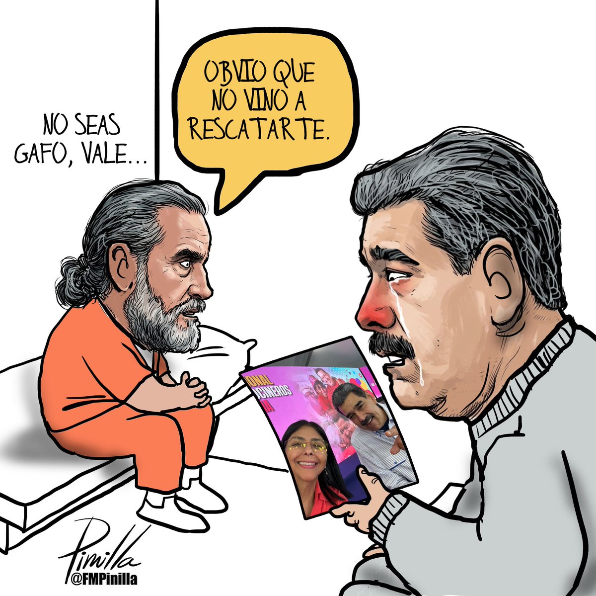 FMPinilla's tweet photo. Alex, Nicolás y... Delcy.
•
Caricatura para @DiarioLAmericas 
•
#caricatura #cartoon #eeuu🇺🇸 #Venezuela🇻🇪 #nuevayork https://t.co/rpdYuYtEJA