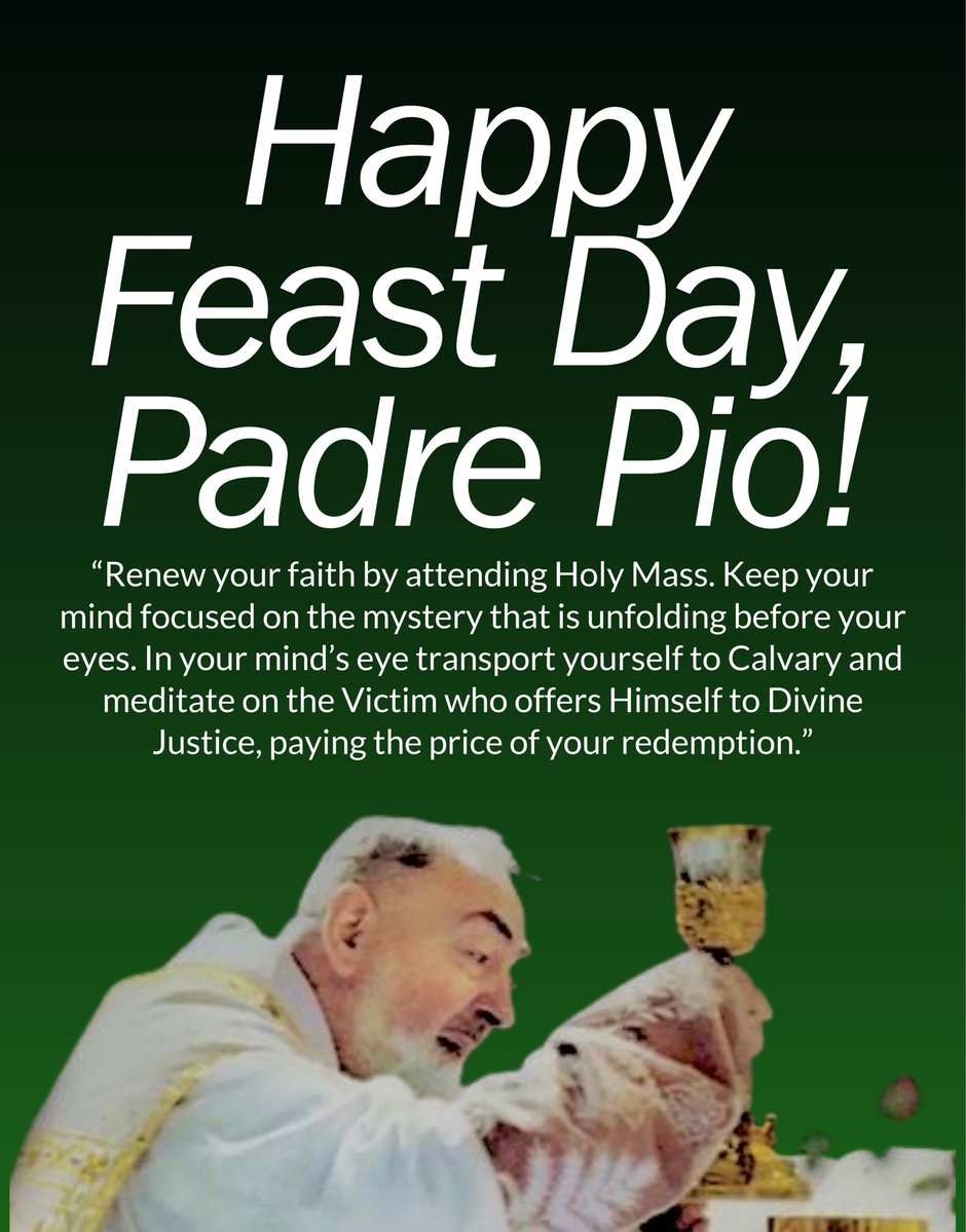 katolikongpinoy's tweet photo. September 23 | Happy Feast Day, Padre Pio! 🙏 https://t.co/tk66nlGT8p