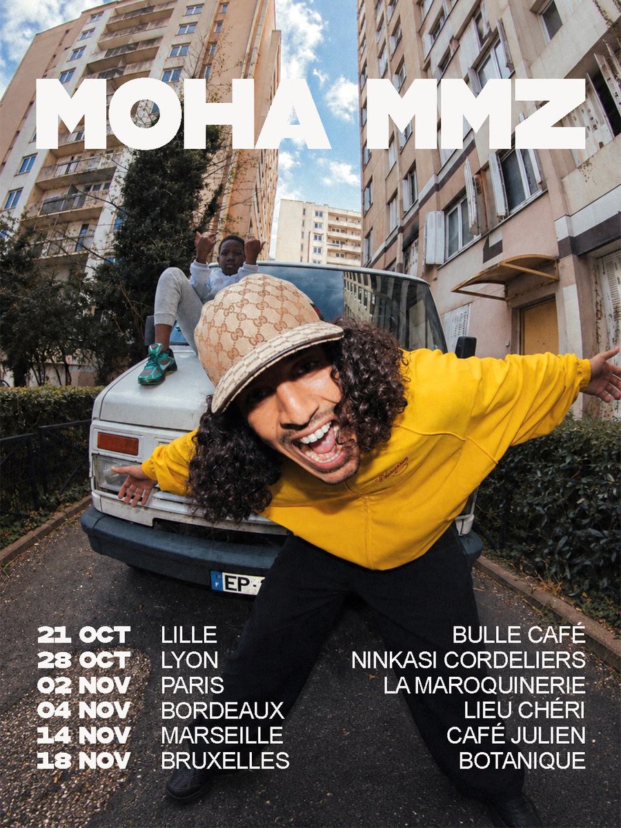 mohaclub's tweet photo. Boom! Comme vous l’savez y’a un album qui arrive, mais avant ça j’avais trop envie de vous le faire découvrir en personne donc on a décidé d’organiser une mini tournée, juste vous et moi, pour vous le présenter et faire kiffer les nostalgiques! 🫀🗝️

https://t.co/qZqIVB0Bjj https://t.co/9XgbRsCQWC