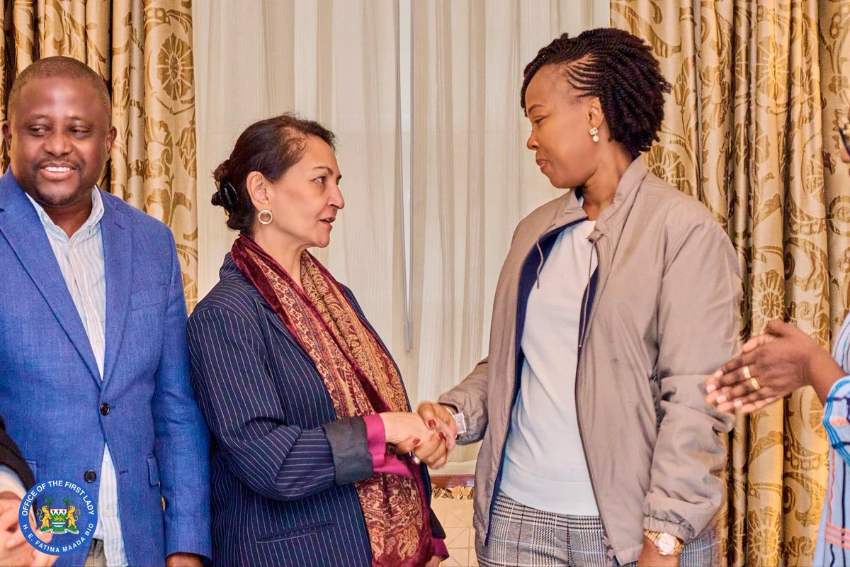 FirstLadyBio's tweet photo. It was a great pleasure having a meaningful meeting with the leadership of Plan International, where we discussed some of the critical issues affecting women, girls and children across Africa.

Our conversation focused on the importance of protecting the rights of girls, investing in their education and wellbeing, and strengthening partnerships that can create sustainable opportunities for the next generation.

I deeply value partnerships with organisations that share our commitment to ensuring that every girl can grow up safe, educated, empowered and free to fulfil her potential. There is still much work to be done, and collaboration remains key to achieving lasting change.

FMB