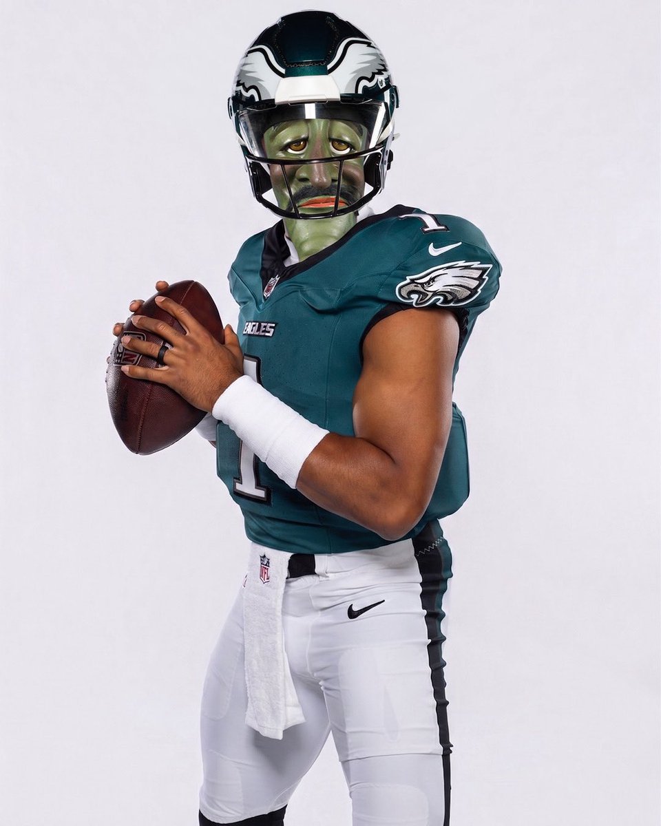 4VertsHurts's tweet photo. @GRVYWear The eagles are 2 plays away from being 0-2 and they played the 2 worst teams in the league 🤣

Even the sorry Jets blew out the Titans. 

I didn’t see Jets fans calling Geno Smith great after they destroyed the 💩 Titans 😭😭 https://t.co/RjwI6ZsThm