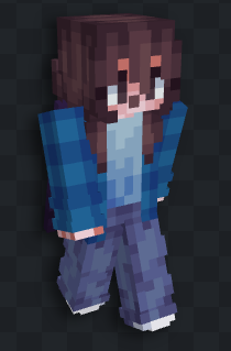 3Blahaj's tweet photo. Remade my skin from a year ago with my newer style https://t.co/XwGgeABapn