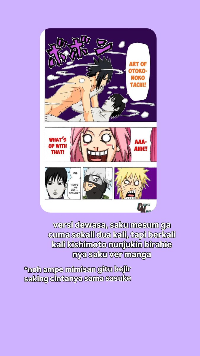 icesktrz's tweet photo. masih heran sm sebelah ngatain hinata itu birahie, dan mesum sama naruto. tp disisi lain waifuknya di tunjukin klo slalu birahie ke sasuke, canon lagi. https://t.co/P1QvV52ghs