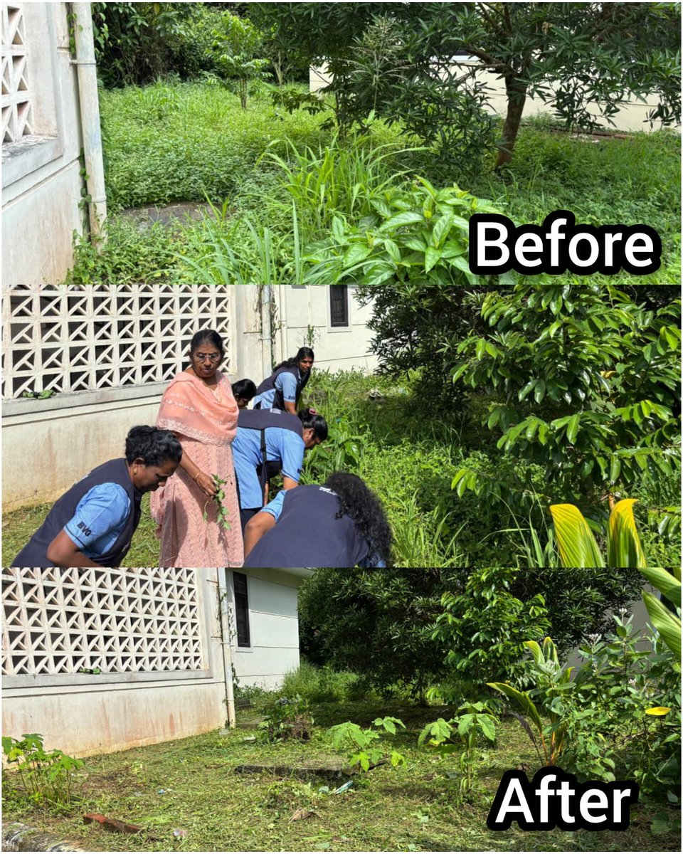 iimckottayam's tweet photo. Growing a greener future! 🌱🧹

For #SwachhataHiSewa2026, staffs at IIMC Kottayam united to clean &amp; prep campus grounds for planting fruit-bearing trees! Boosting our green cover through action &amp; sustainability. 🌳✨

#IIMCKottayam #GreenCampus #SwachhBharat https://t.co/S4aEH4bFiG