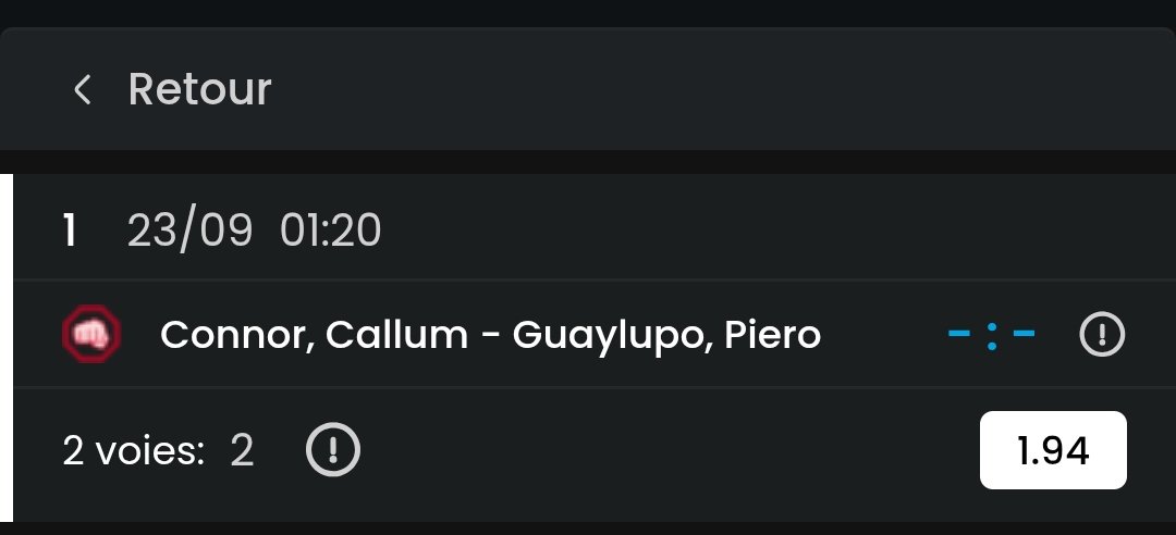 Baggy_pronos's tweet photo. π₯ MMA - DWCS Week 7 πΊπΈ
π―π΅πͺ Piero Guaylupoπ΅πͺ gagne le combat (vs Callum Connor)
π Cote : 1.94
π° Mise : 2% de la BK
#Pronostic #ParisSportifs #MMA #UFC #DWCS #DWCS7 #Guaylupo #Connor https://t.co/lLK6o7kypn