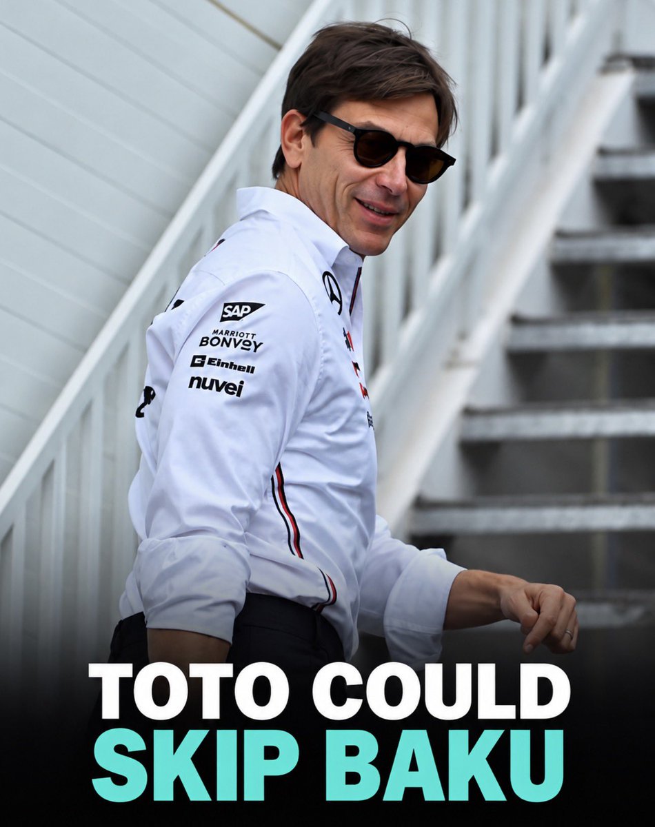 evrythngformu1a's tweet photo. 🚨 TOTO WOLFF COULD SKIP BAKU

Toto Wolff may miss the Azerbaijan GP weekend to support his son, who is competing in a karting race in Viterbo.

(via. @robertofunoat) #F1 | #AzerbaijanGP https://t.co/CgUxM9d1Kd