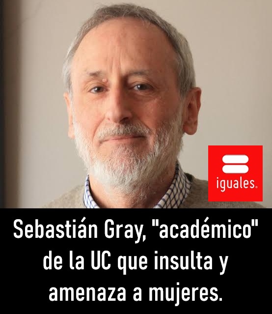 _1978_cristobal's tweet photo. El sociópata Sebastián Gray es un tipo cobarde y misógino que lleva años insultando y atacando a mujeres de derecha en redes sociales, las ha tratado de lo peor y la UC sigue teniéndolo como "académico".
¿Ser director de la fundación "Iguales" le da licencia para maltratar? https://t.co/xS9GHDnlBA