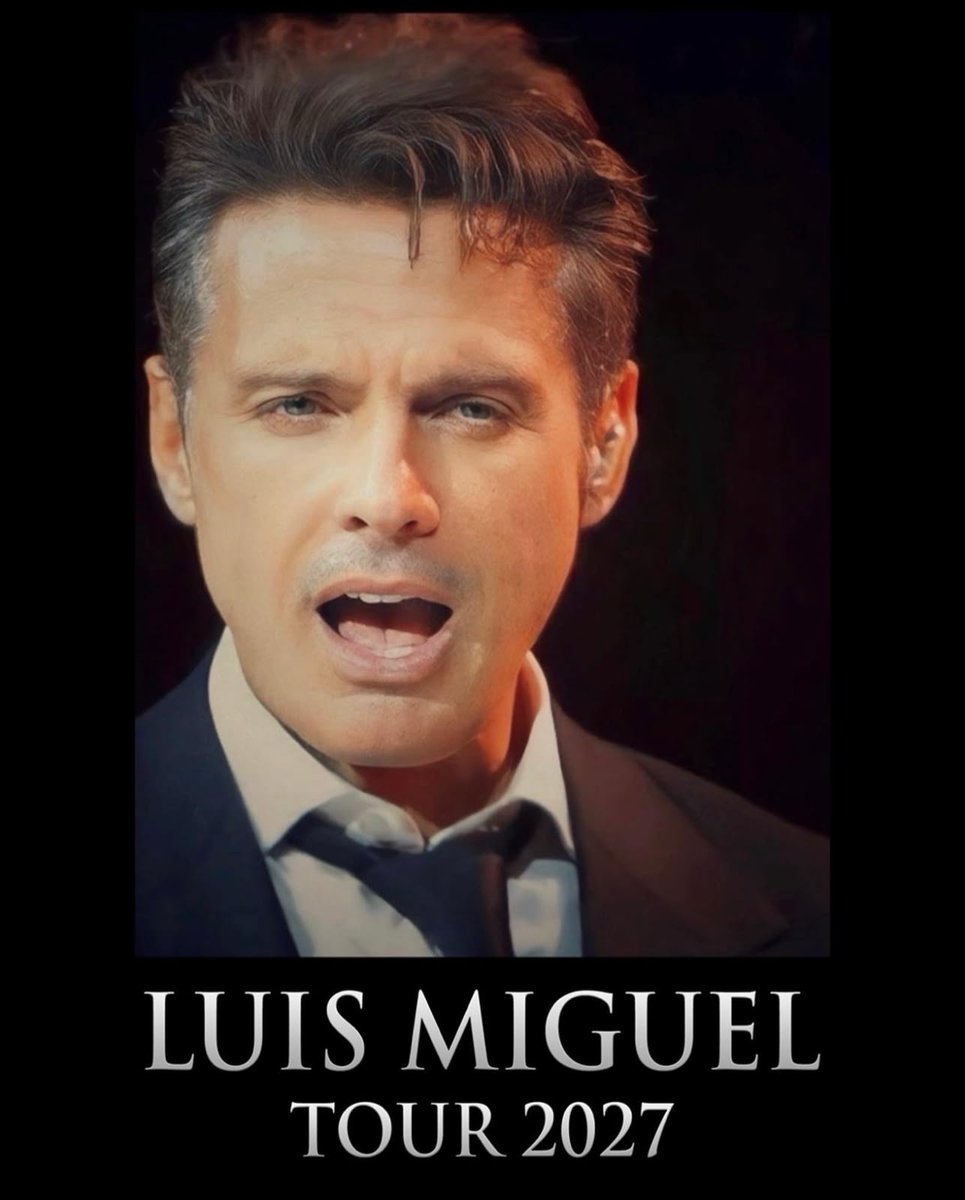 RadioLatina1011's tweet photo. ☀️ LUIS MIGUEL ANUNCIÓ SU TOUR 2027 Y CRECE LA EXPECTATIVA ENTRE SUS FANS

El Sol de México sorprendió a sus seguidores al anunciar en sus redes sociales que prepara un nuevo tour para 2027.

Por ahora, Luis Miguel no confirmó fechas, ciudades ni locaciones. https://t.co/tndR9roUqW