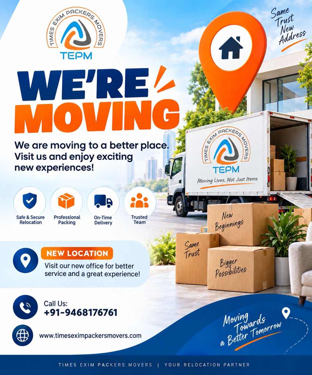 TimesExim's tweet photo. #relocationservices
#homeshifting
#officeshifting
#movingcompany
#packersmoversindia
#safeshifting
#trustedmovers
#gurgaonservices
#delhincrbusiness
#logisticsindia
#TransportServices
#easyrelocation
#door2door services #gurgaon-call now - 094681 76761 / https://t.co/MfbJE36UmW https://t.co/QjeUwgiryl