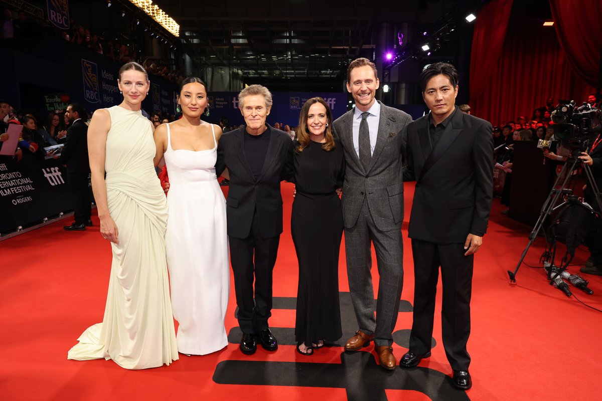 VIMOOZ's tweet photo. Caitríona Balfe, Thinley Lhamo, Willem Dafoe, Jennifer Peedom, Tom Hiddleston, Genden Phuntsok and others turned out for the Canadian premiere of Apple Original Films’ Tenzing at TIFF. Tenzing opens in select theaters Oct 9, 2026, and streams on Apple TV Oct 16, 2026.

#TIFF26 https://t.co/12WPbeZsTF