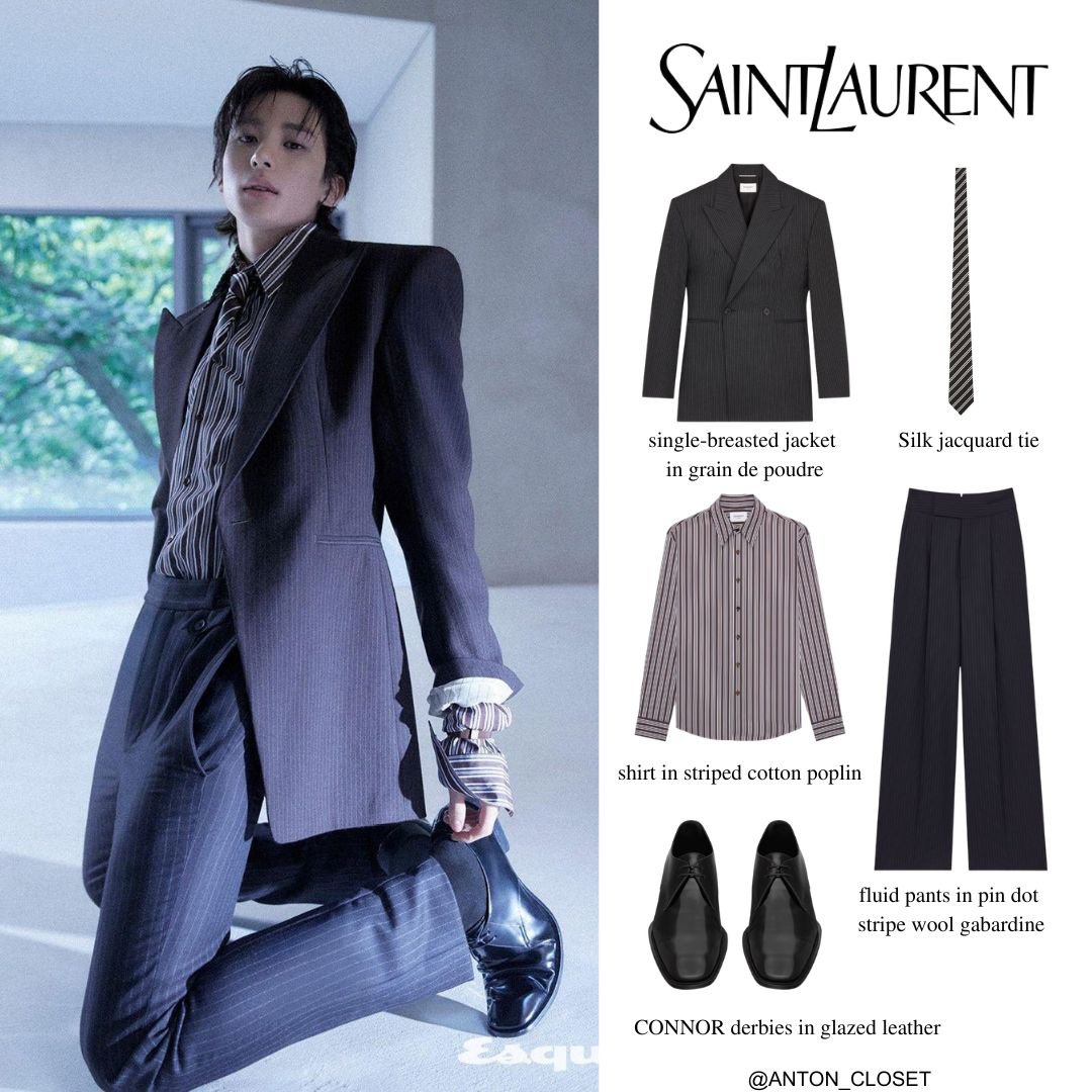 ANTON_CLOSET's tweet photo. 260921 Esquire Korea

Saint Laurent Winter 2026 Menswear by Anthony Vaccarello.

©️Esquire Korea
#ANTONxSaintLaurent
#ANTON #앤톤 #RIIZE #라이즈 #アントン
#ANTON_CLOSET https://t.co/nGraOuw6T7